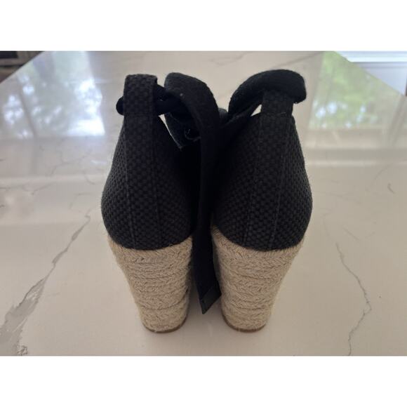 NWOB Cole Haan Cloudfeel Hampton Sandals SZ 8.5 black leather wedge sandals - Picture 4 of 7